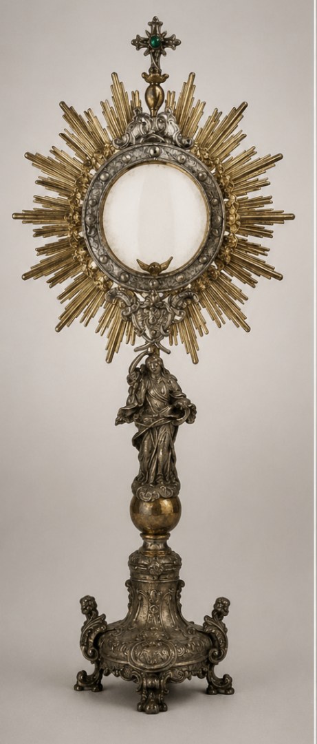 Ostensorio — prima del restauro